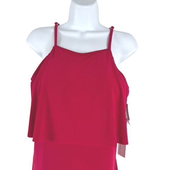 Magicsuit Solid Julia Tankini Swim Top Womens Size 12 Vamp Red NWT SW-2116 - Picture 3 of 12